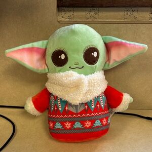 Disney Star Wars Mandalorian GROGU Holiday Christmas Sweater 8" Plush 2023